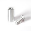 Outwater Round Standoffs, 2 in Bd L, Aluminum Silver Anodized, 1 in OD 3P1.56.00809
